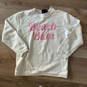 Beach Bum ribbed crew neck sweater